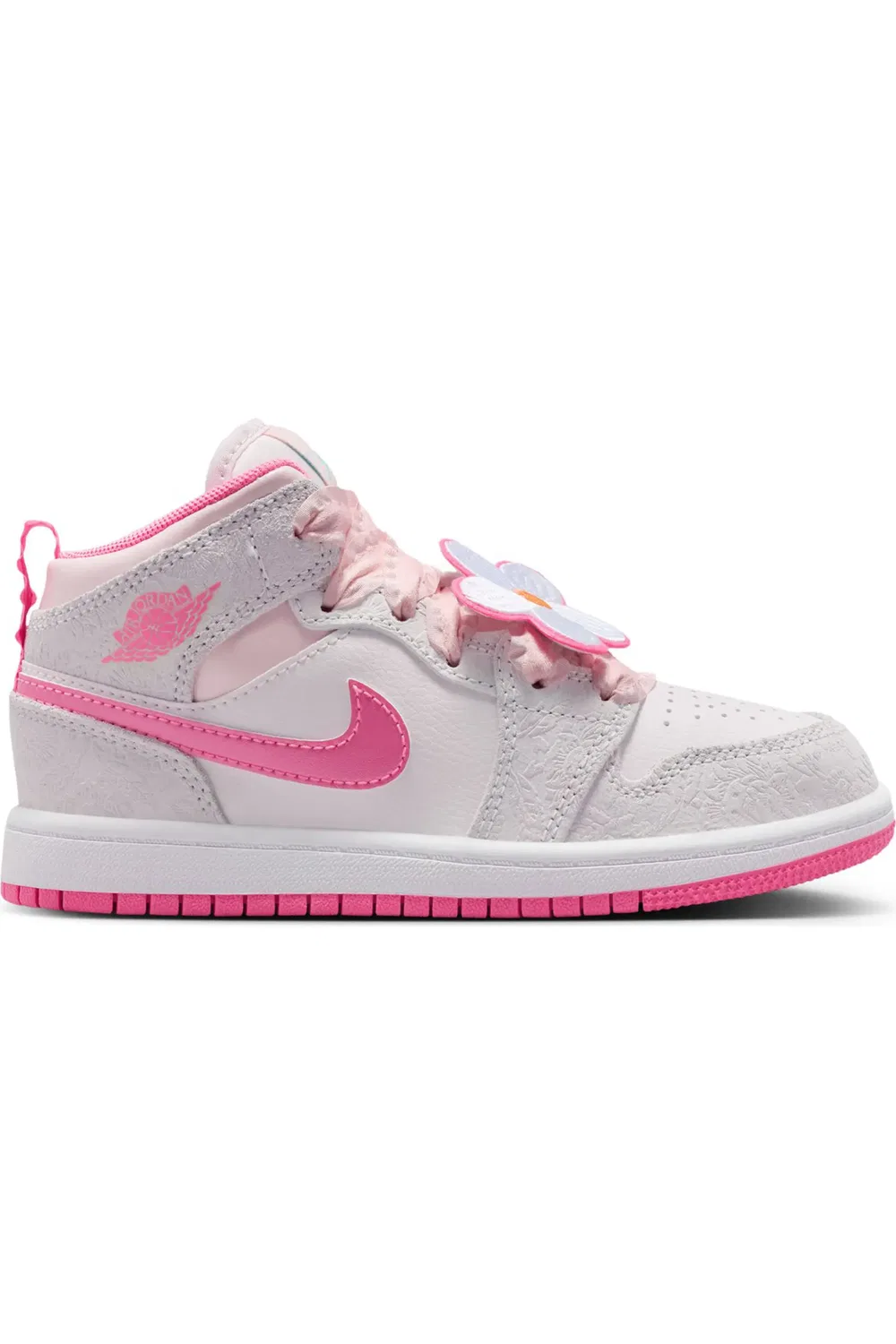 Детские кроссовки высокие Air Jordan 1 Mid Jordan, 001 Vastgy/Pnkglw — фото 2