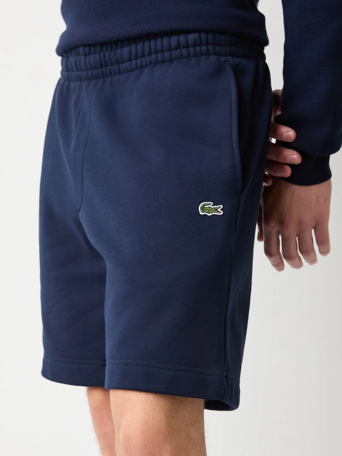 Lacoste Синие флисовые шорты стандартного кроя