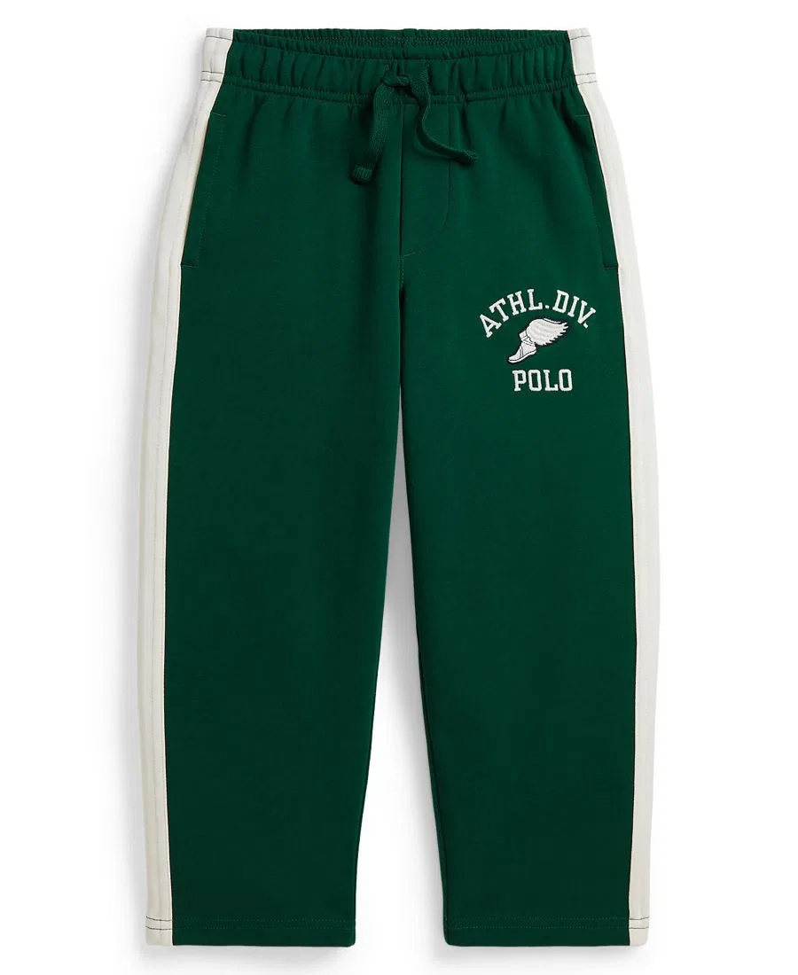 Детские спортивные брюки с логотипом Polo Ralph Lauren, Hunter Green — фото 4