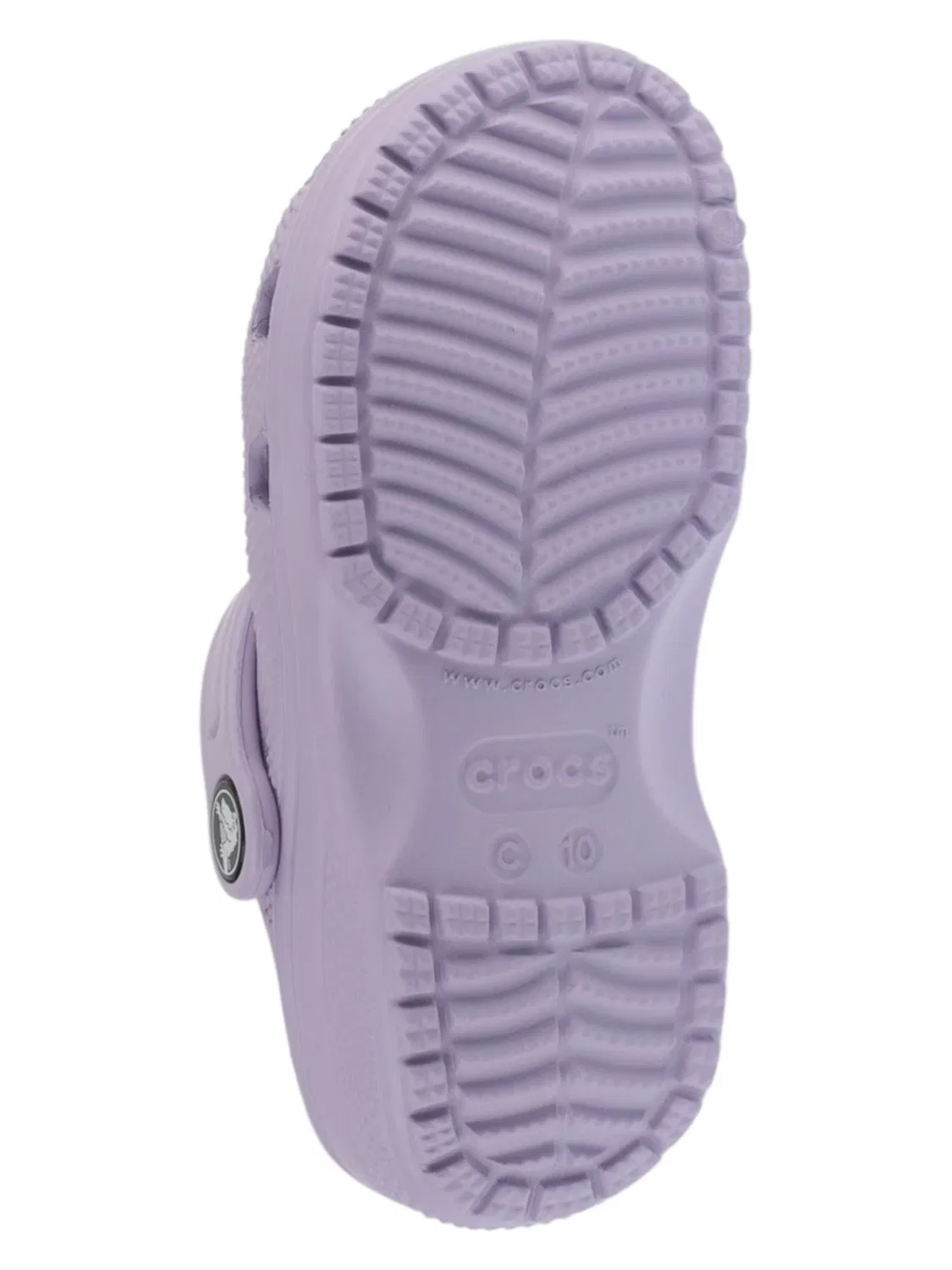 Сандалии Crocs Classic Clog Kids T фиолетового цвета — фото 3