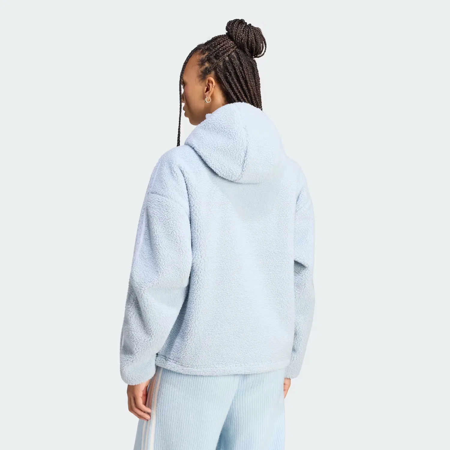 Женская куртка-худи из флиса Jennie Adidas Originals, Wonder Blue — фото 2