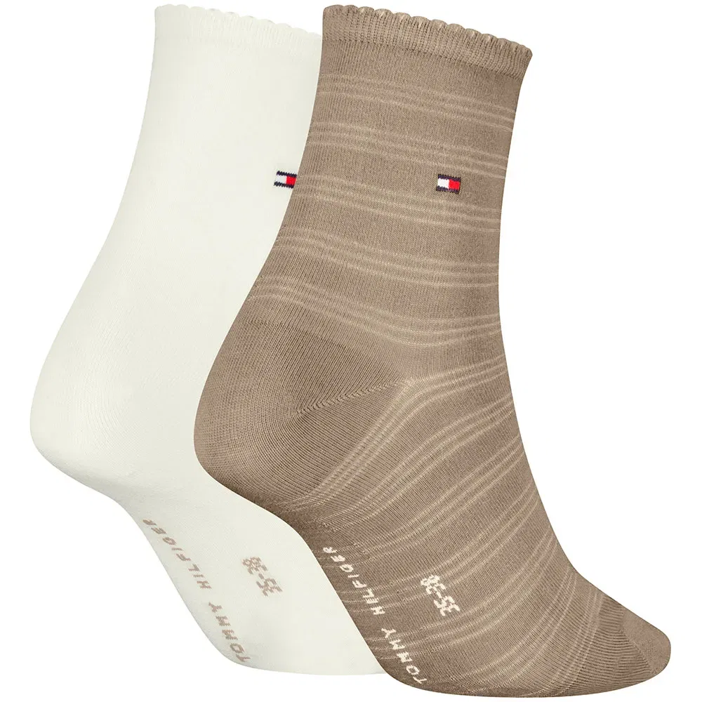 Женские носки с фестончатым краем Tommy hilfiger, Multicolor — фото 2