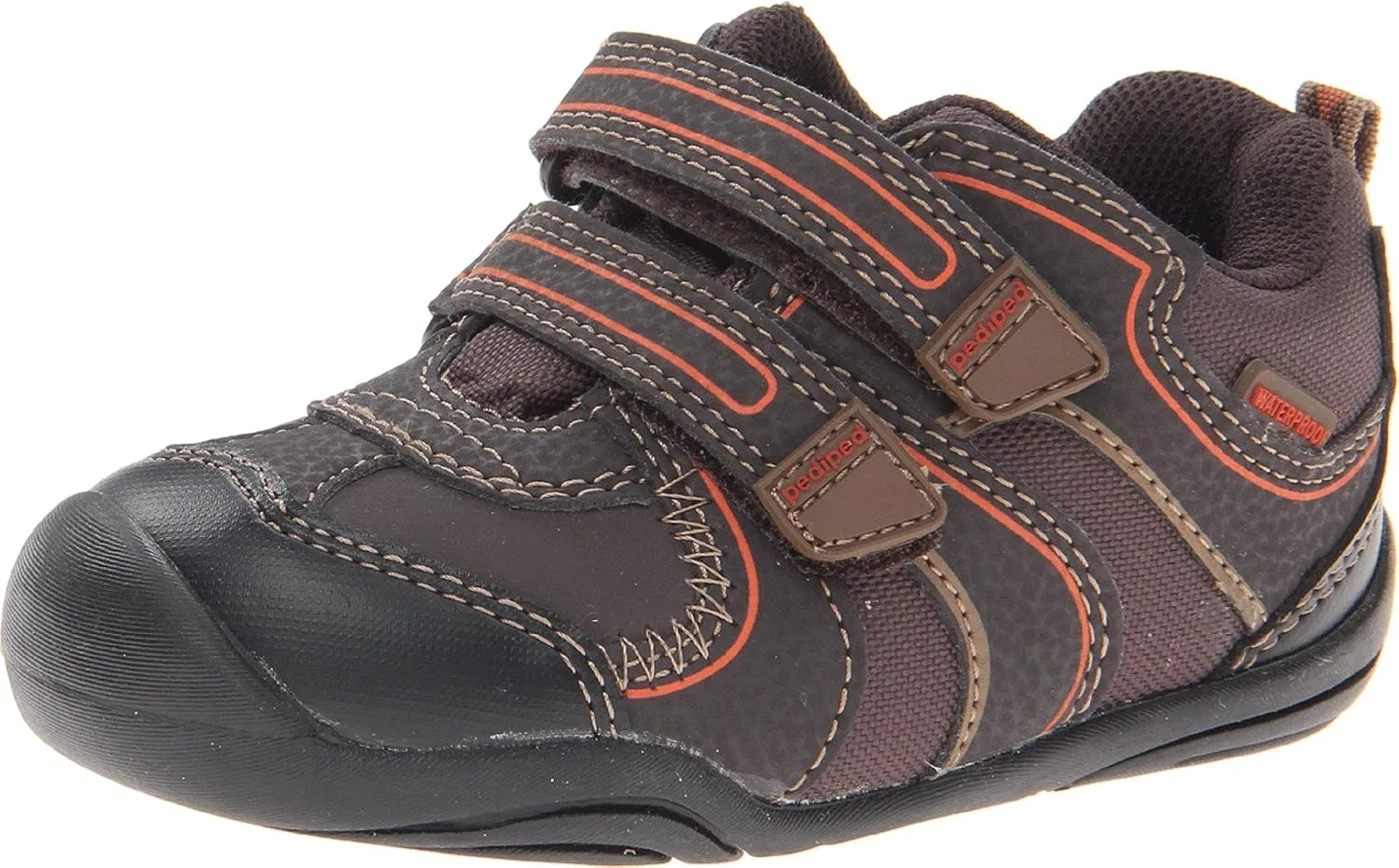 Детские ботинки для мальчиков с моделью Boulder Boot pediped, Chocolate Brown
