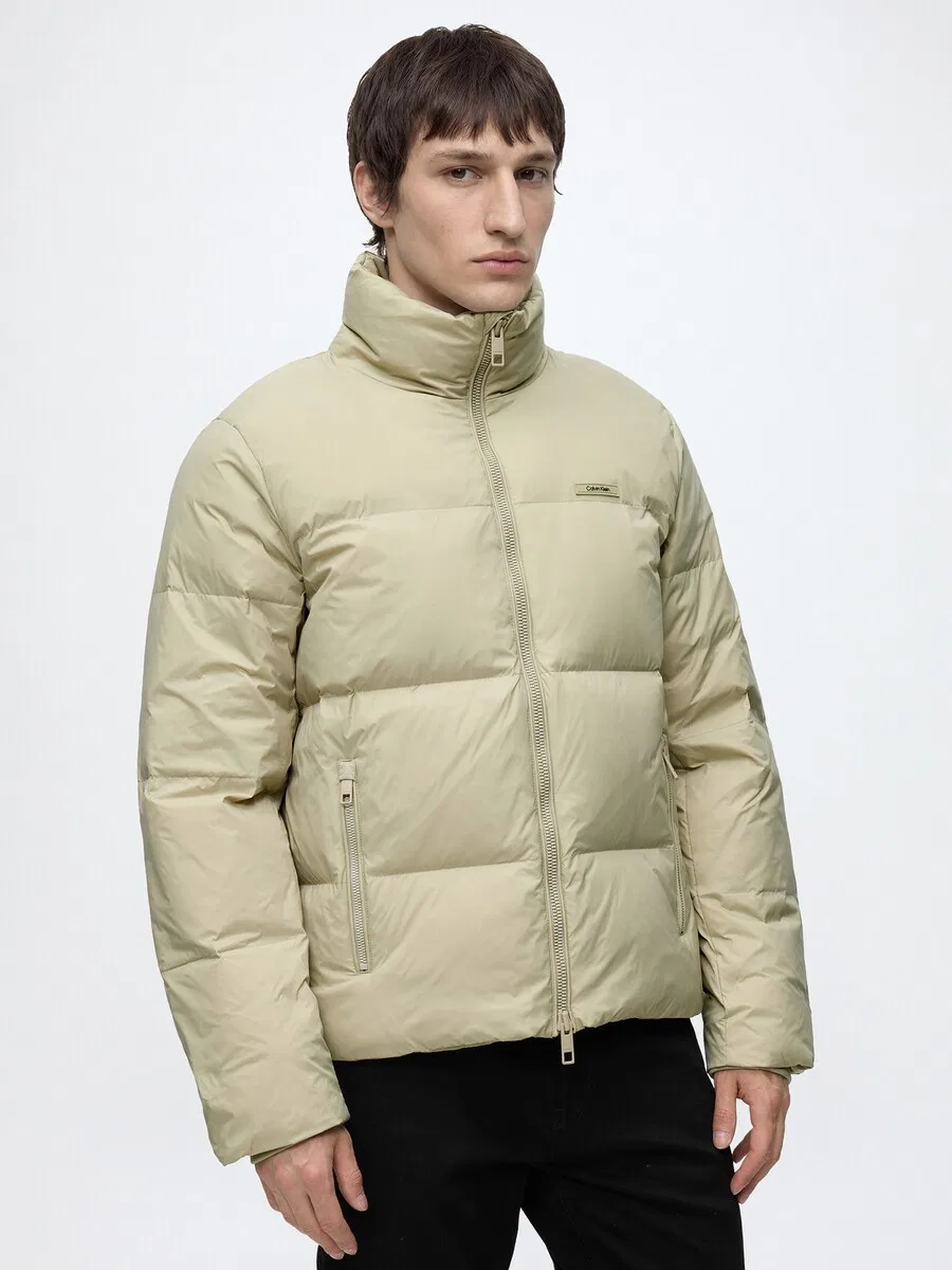 Зимняя куртка Calvin Klein пастельно-зеленого цвета — фото 2