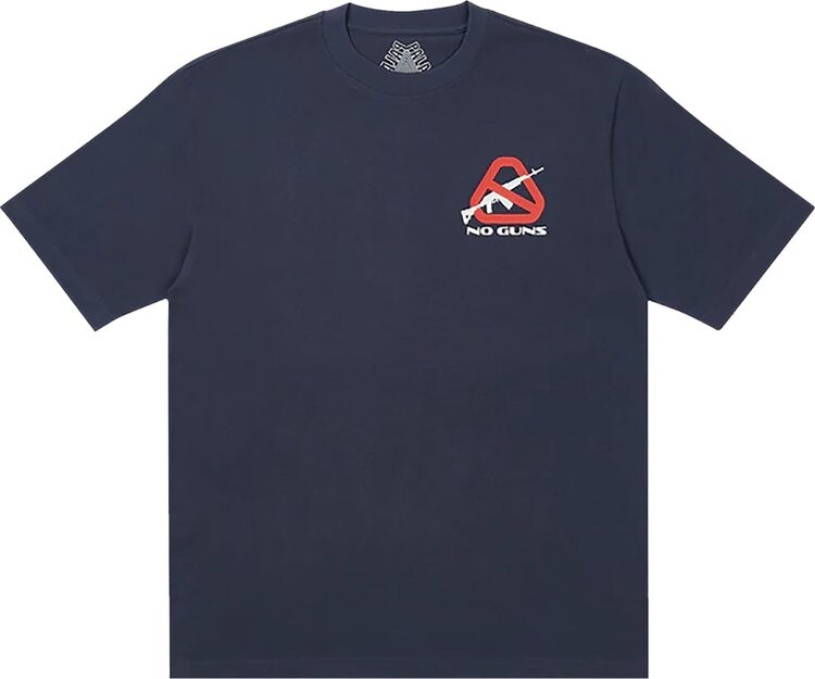 

Футболка Palace Nein Guns T-Shirt 'Navy', синий