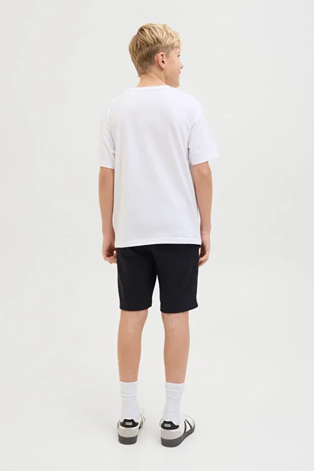 Детские шорты для мальчиков хлопковые Jack & Jones, Black-102257544 — фото 3