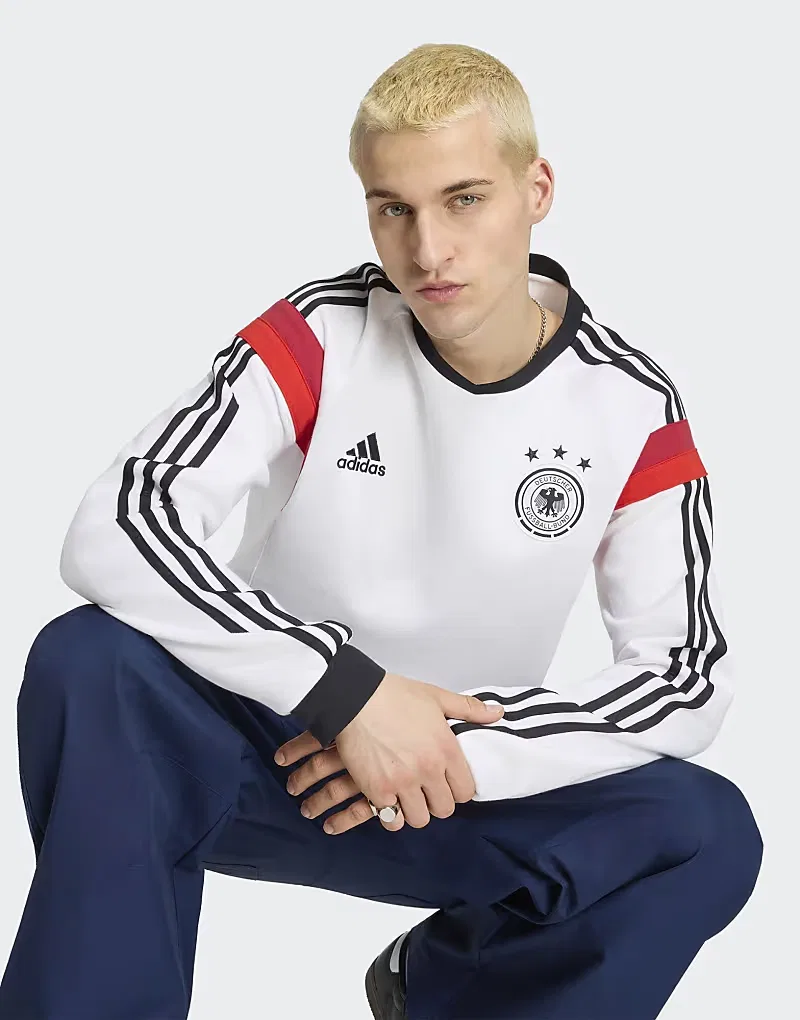 Свитшот Germany crew 2014 Adidas Performance, белый — фото 4