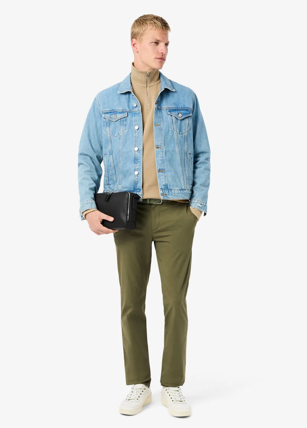 Свитшот Classic Fit Lacoste, bej-02s — фото 4