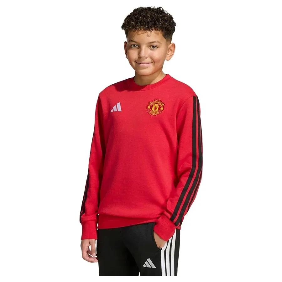 Детский свитшот с длинным рукавом Manchester United Kids Crew Sweat adidas, Красный — фото 2
