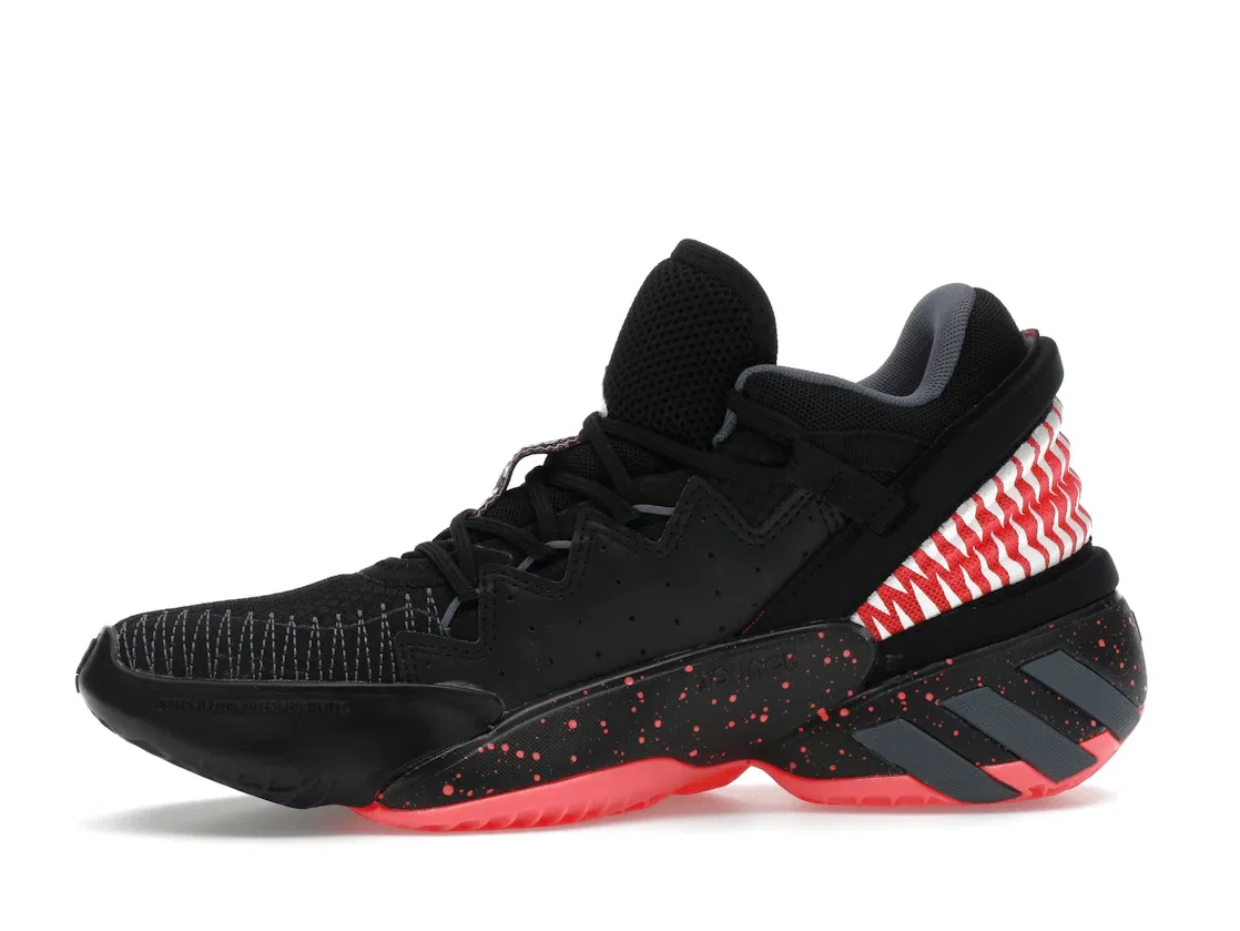 Детские кроссовки с принтом Adidas D.O.N. Issue #2 Adidas, Core Black Signal Pink Cloud White — фото 3