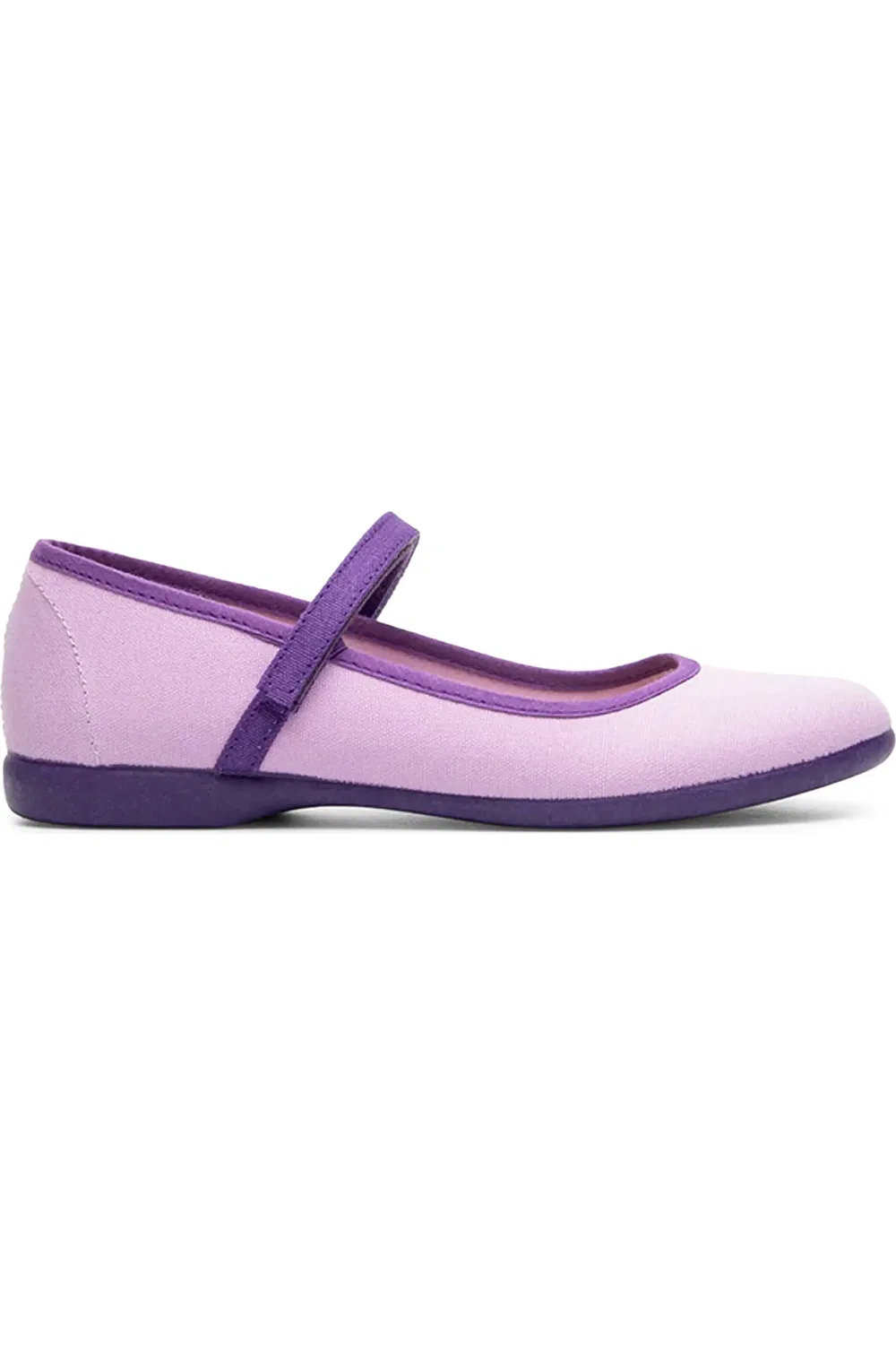 Детские туфли Мэри Джейн на липучке из денима Evelyn CHILDRENCHIC, Lilac