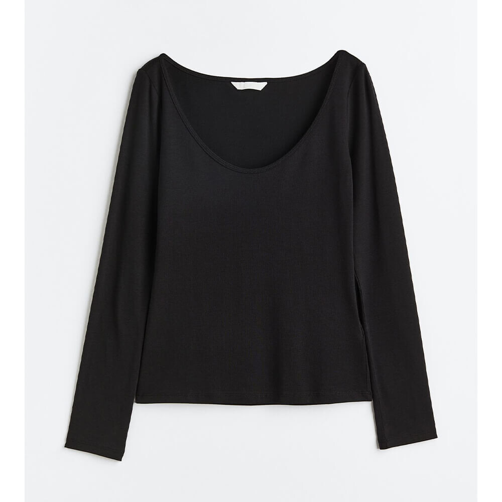 

Топ H&M Jersey, чёрный