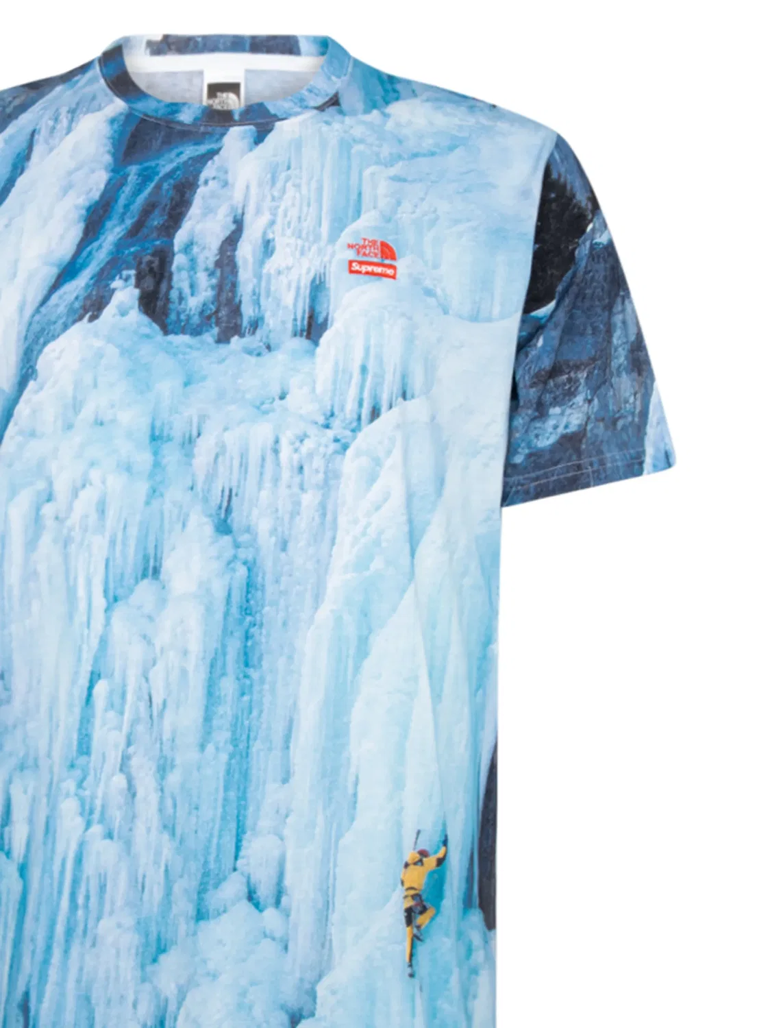 Supreme Футболка Ice Climb синяя — фото 3