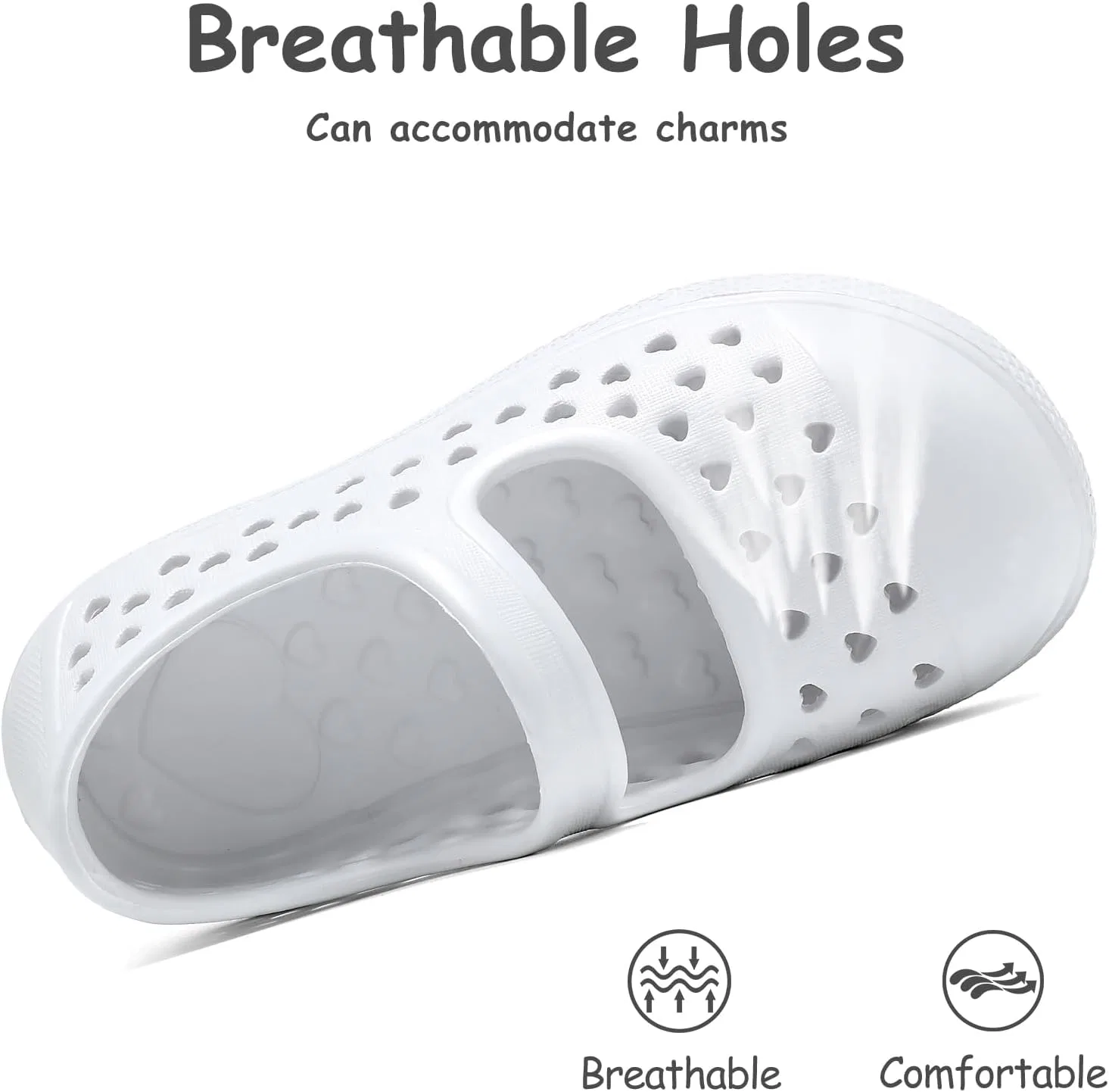 Детские туфли Мэри Джейн для девочек Mary Jane Water Shoes Nedaan, White — фото 3