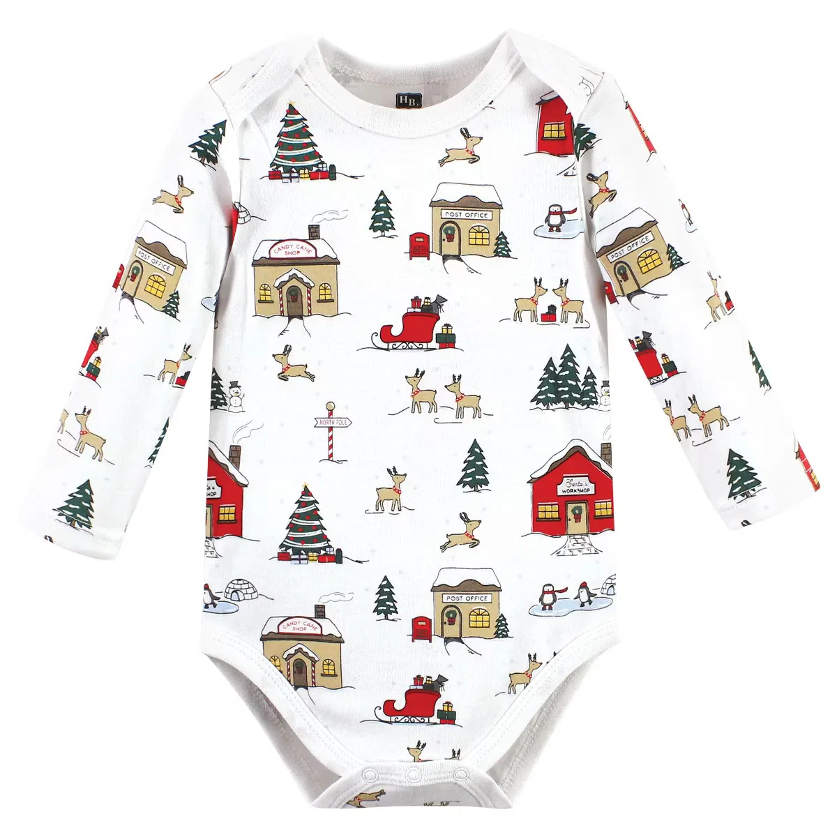 Боди-комбинезон с длинным рукавом хлопковый North Pole Hudson Baby — фото 4