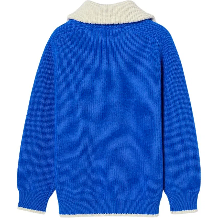 Детский свитер с двойным воротником Blue GUCCI — фото 3
