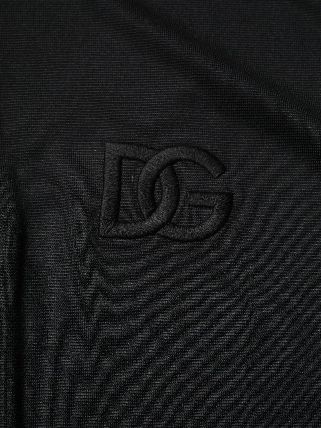 Dolce & Gabbana Поло из пике, черный — фото 2
