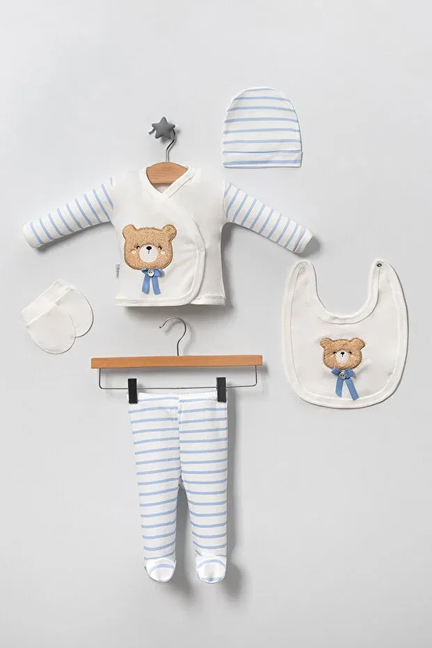 Детский комплект для новорожденных с принтом Suzene with Teddy Bear Neu Kids, Blue