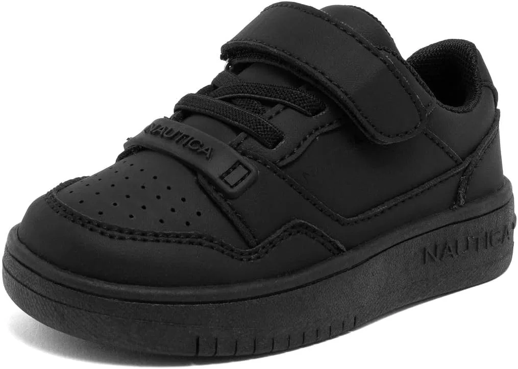 Детские кроссовки с регулируемым ремешком Nautica, Black Mono-Seaspray