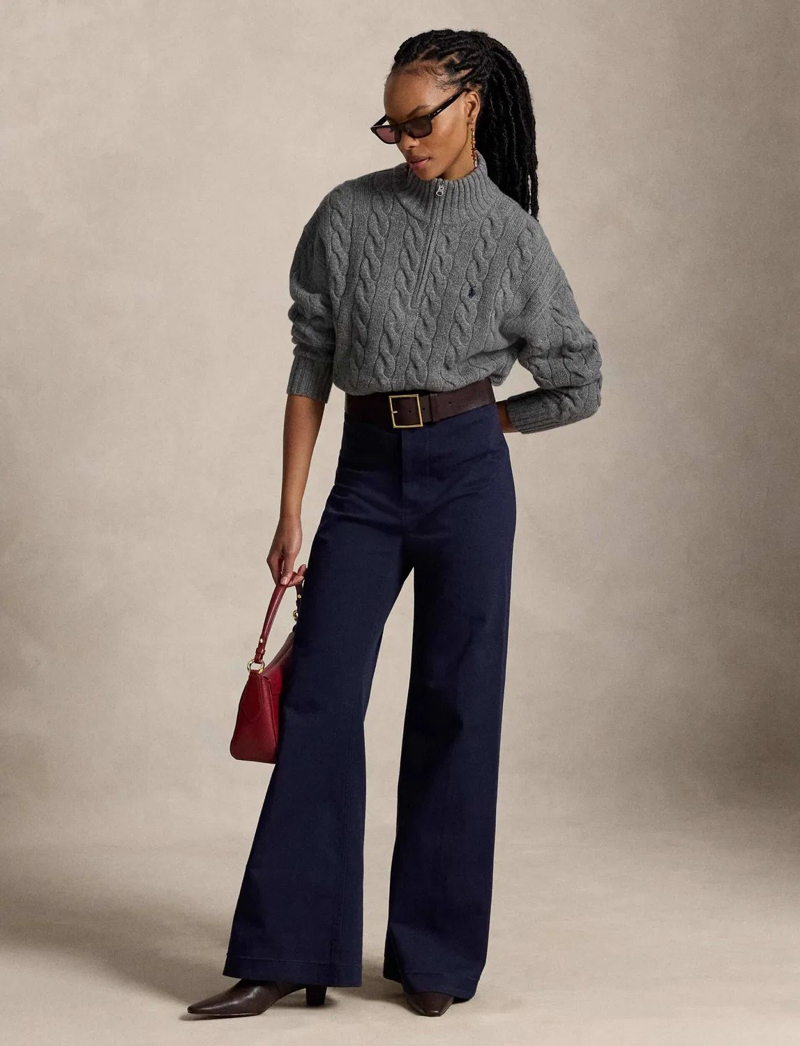 Свитер с полувысоким воротником из шерсти и кашемира Polo Ralph Lauren, Grigio — фото 2