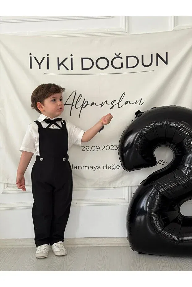 Детский комбинезон для мальчиков с длинным рукавом Gardener Model Z Kids, Black — фото 4