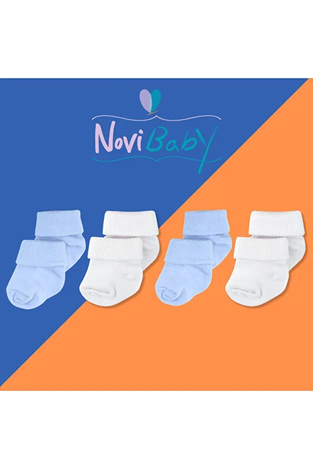 Детские носки для новорожденных бамбуковые 4 шт Novibaby, Ef4 — фото 2