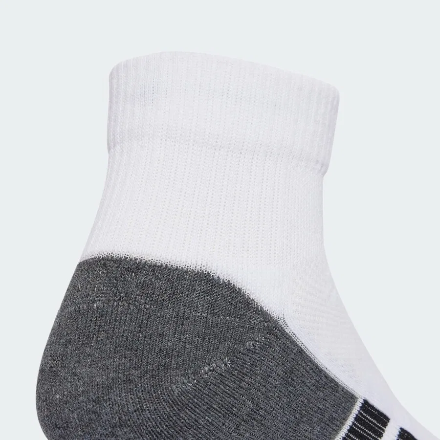 Спортивные носки ADIDAS PERFORMANCE 'Performance CLIMACOOL Cushioned Quarter 3-Pack' белого цвета — фото 4