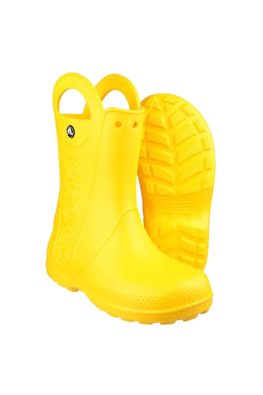 Детский дождевой сапог Kids handle it rain boot Crocs, Yellow — фото 3