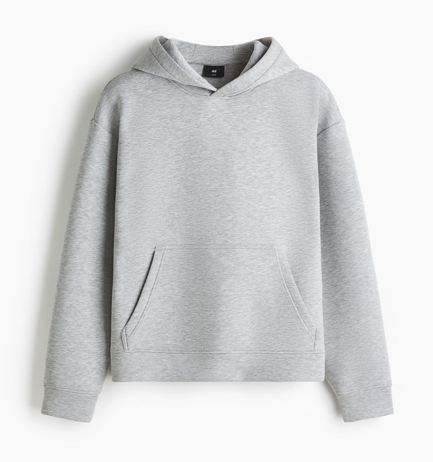 

Худи H&M Loose Fit Scuba, серый