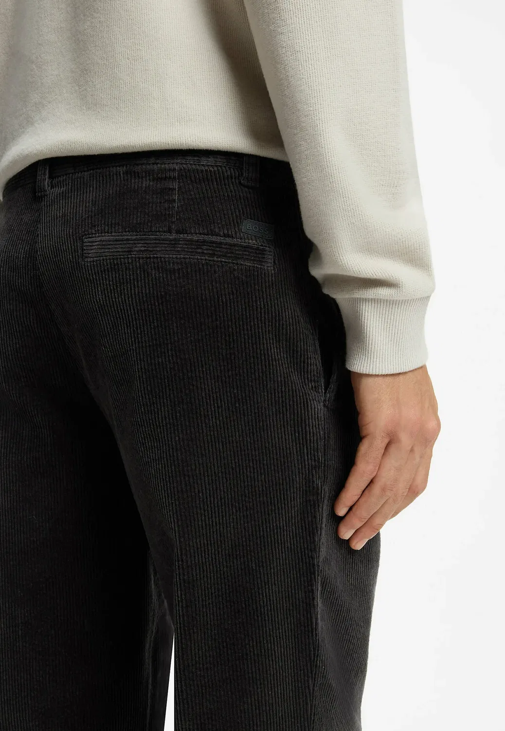 Chino_Tapered_N1 - чиносы Boss, Dark Brown Four — фото 4