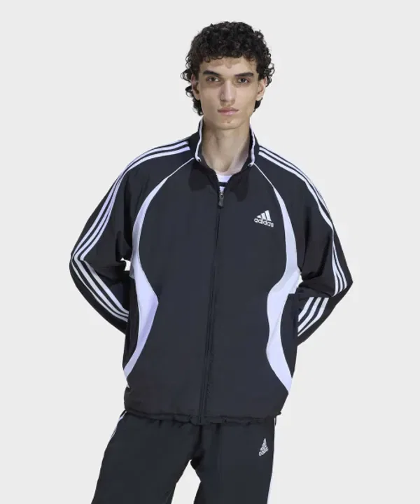 Тренировочная куртка Adicolor Track Top, Adidas, черный/белый