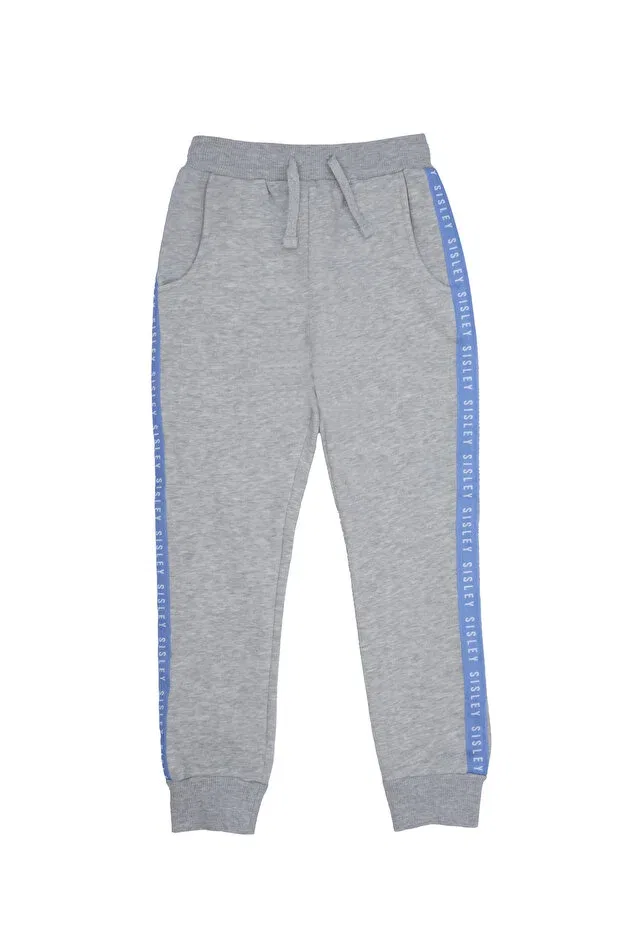 Детские спортивные штаны для девочек однотонные Sisley, Gray Melange