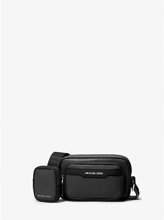 

Сумка для фотокамеры из шагреневой кожи Cooper Michael Kors, черный