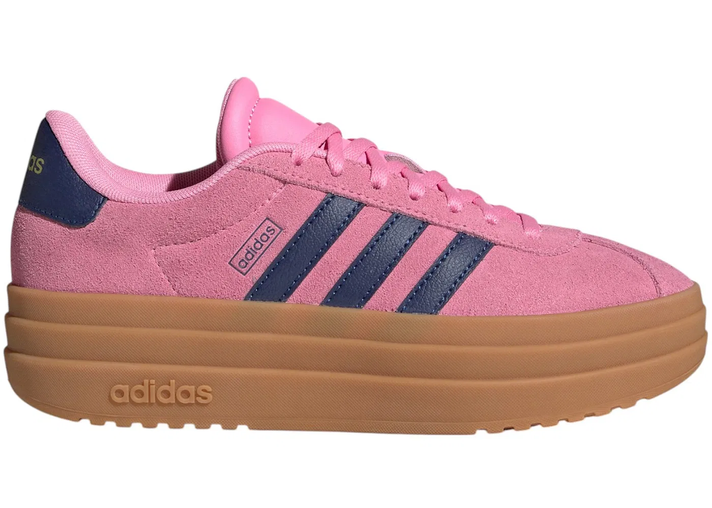 Детские кроссовки Lifestyle Adidas VL Court Bold, Bliss Pink/Dark Blue/Gold Metallic
