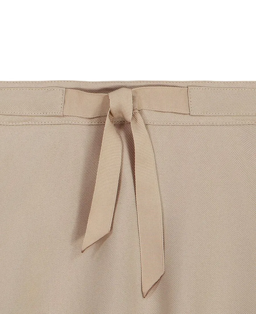 Юбка-трапеция с бантом Ribbon Bow Skater Scooter Skirt Nautica, Khaki — фото 4