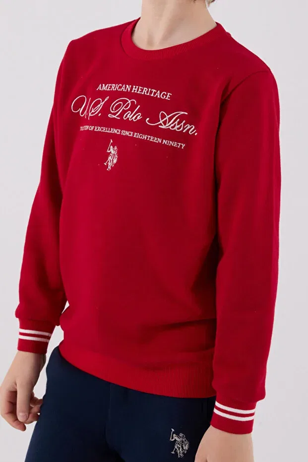 Детский спортивный комплект для мальчиков с лицензионным принтом U.S. Polo Assn., Red — фото 4