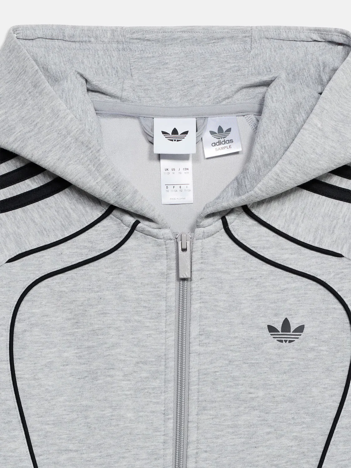 Толстовка на молнии Adidas Originals SPACER, серый — фото 3