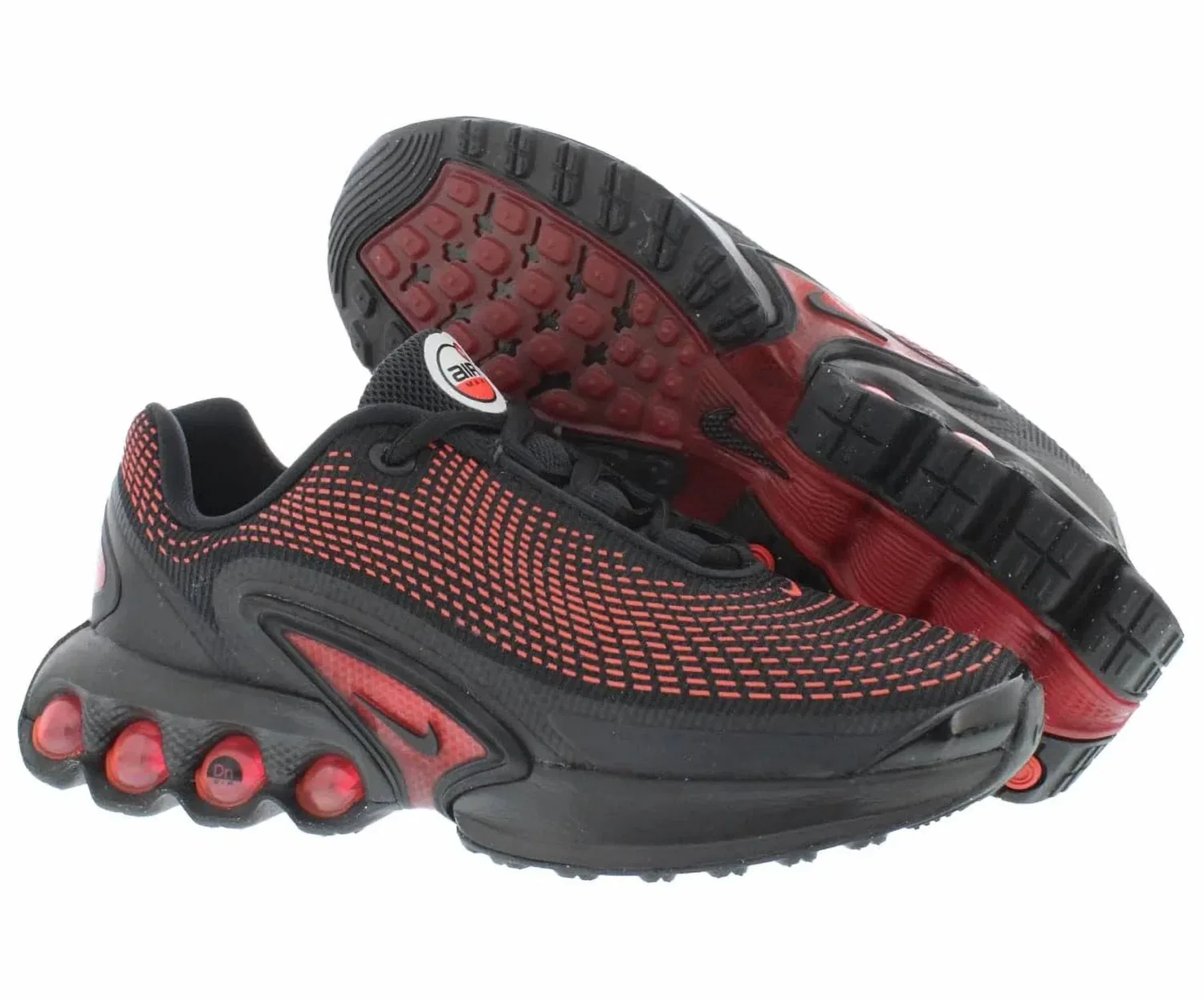 Детские кроссовки для мальчиков с системой Dynamic Air Air Max Dn Nike, Black Bright Crimson — фото 4