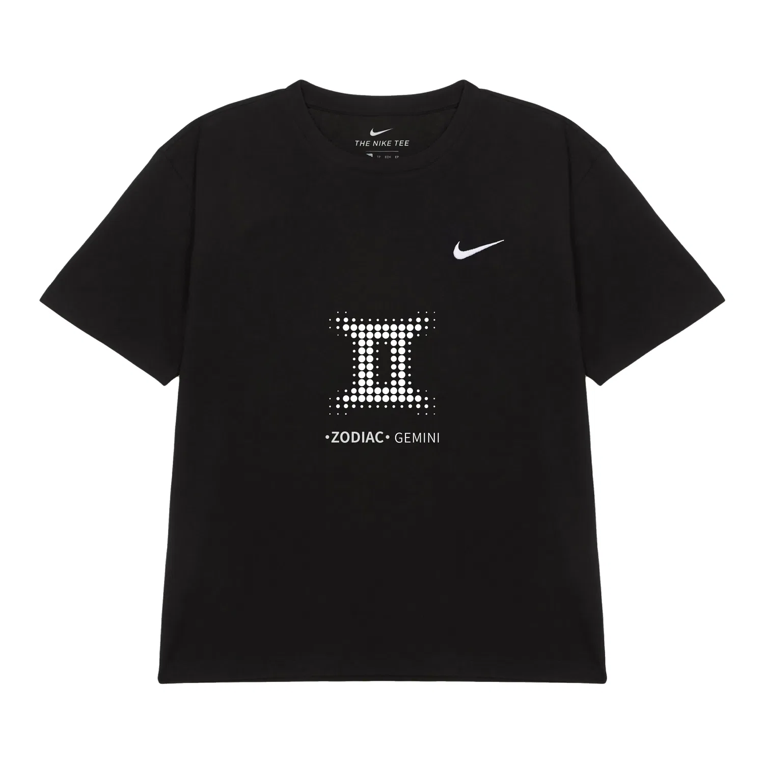 Мужская футболка с принтом Pixel Gemini Nike, Black