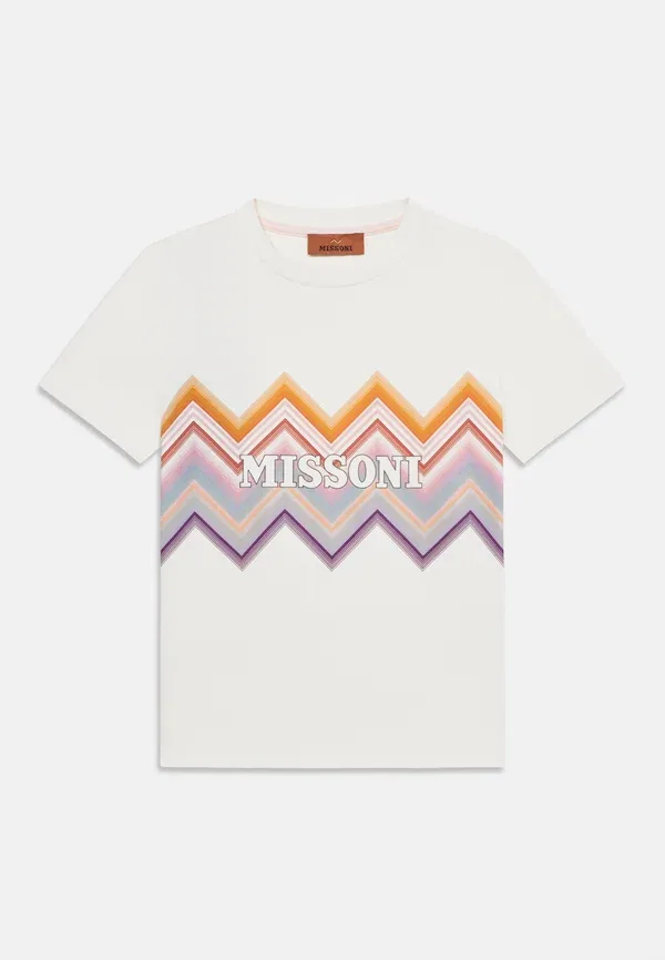 Футболка с принтом Missoni, слоновая кость — фото 3