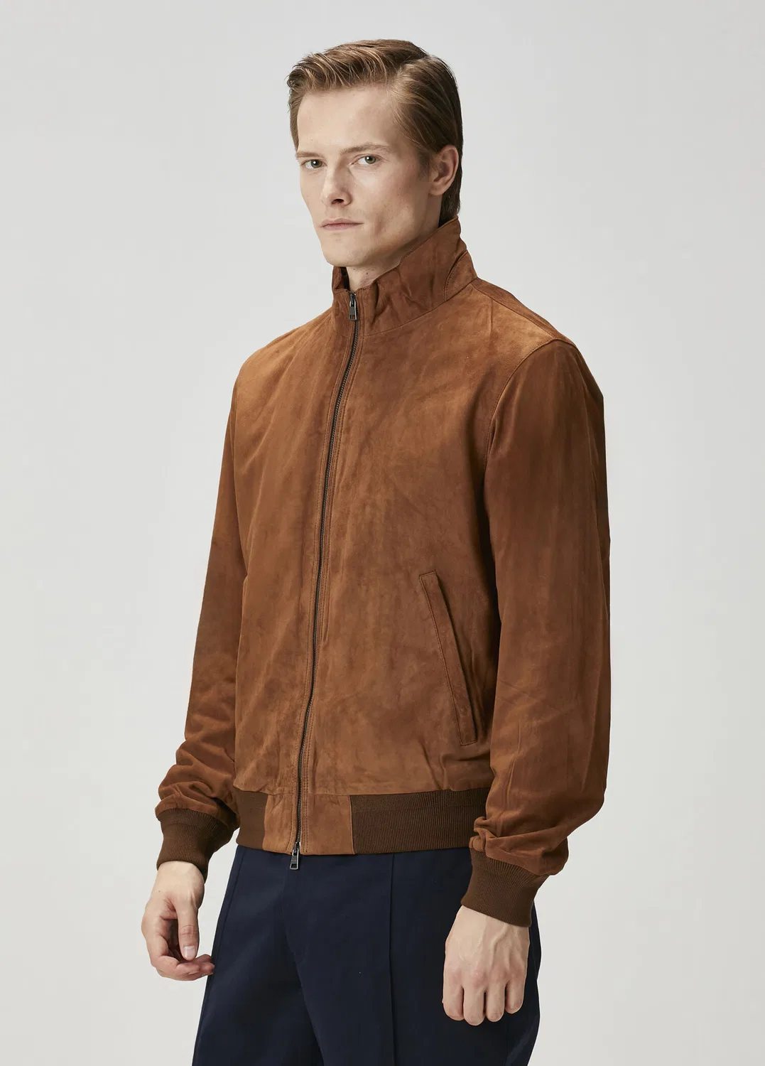 Куртка из замши Polo Ralph Lauren, brown — фото 3