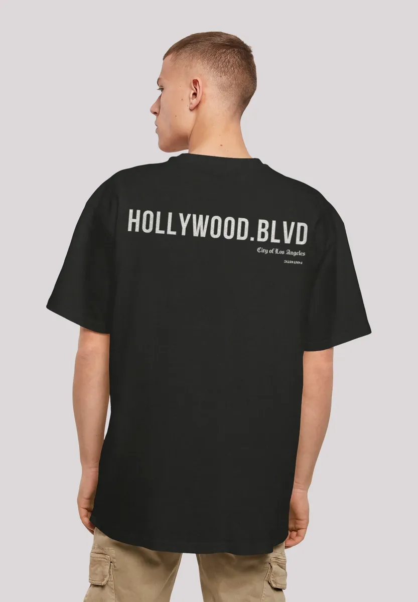 

F4NT4STIC Футболка "Hollywood blvd OVERSIZE TEE", принт, черный