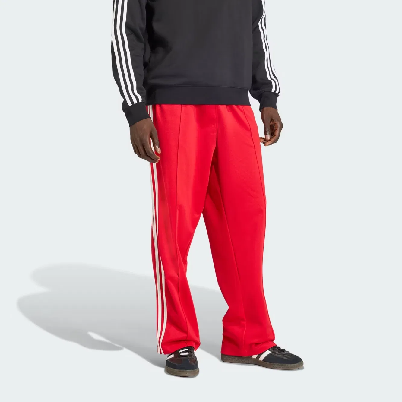 Мужские брюки повседневные Adicolor FW25 Adidas Originals, Lustrous Scarlet — фото 3