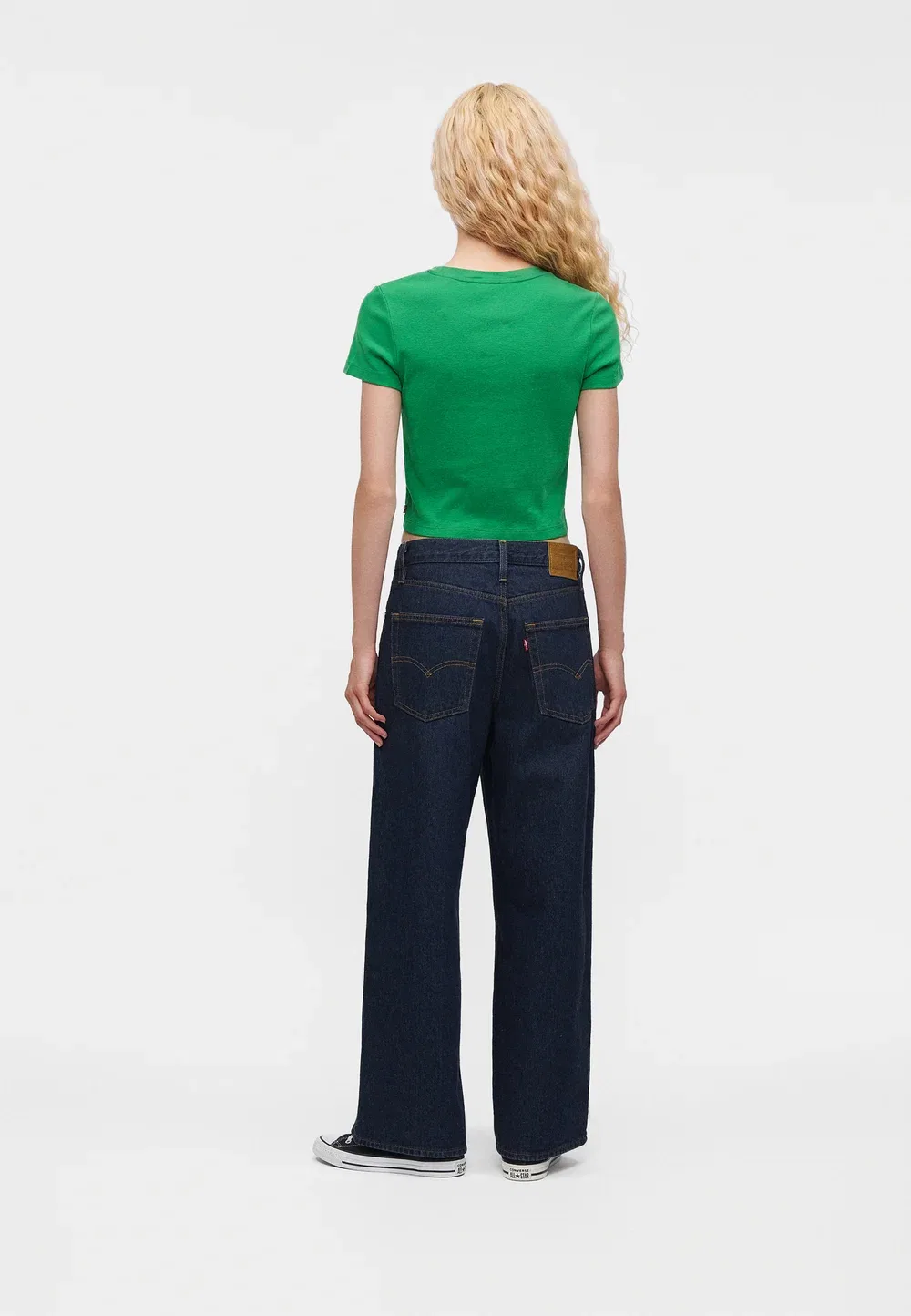 Базовая спортивная футболка - простая футболка Levi'S, Fern Green — фото 3