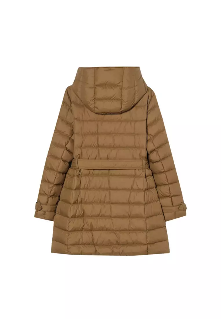 Женская пуховая куртка Burberry, коричневый — фото 2
