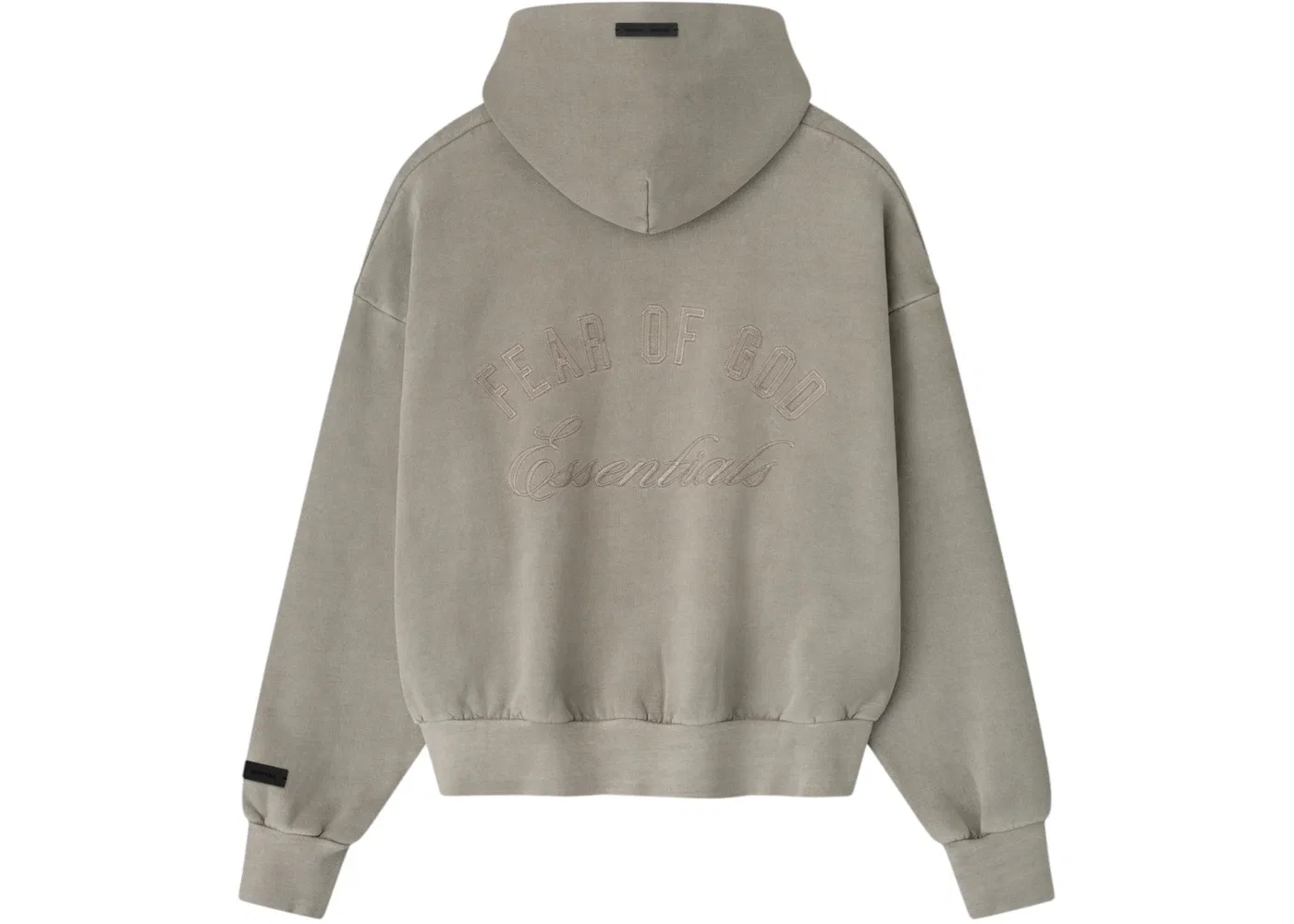Мужская худи с полноценной застежкой-молнией Essentials Fear of God, Smoke Grey — фото 2
