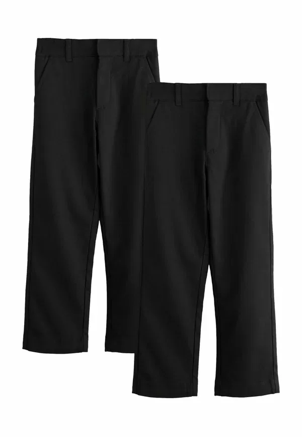 Брюки стандартного кроя - зауженная талия, стандартная длина, застежка, школьный комплект из 2 брюк Clarks, черный