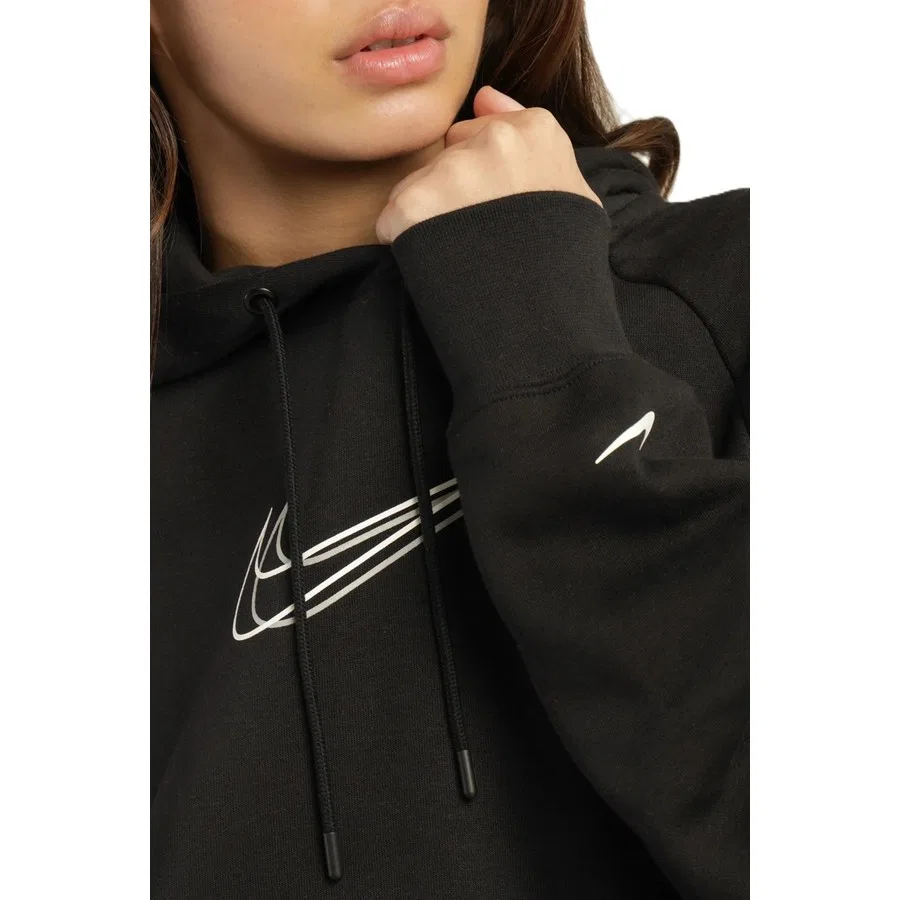 Женский худи оверсайз с капюшоном Nike Sportswear Oversized Dance, Черный — фото 3