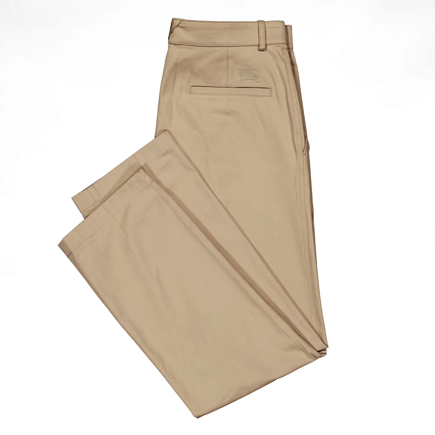 Брюки повседневные хлопковые Casual Cotton Trousers Burberry, Flax — фото 3