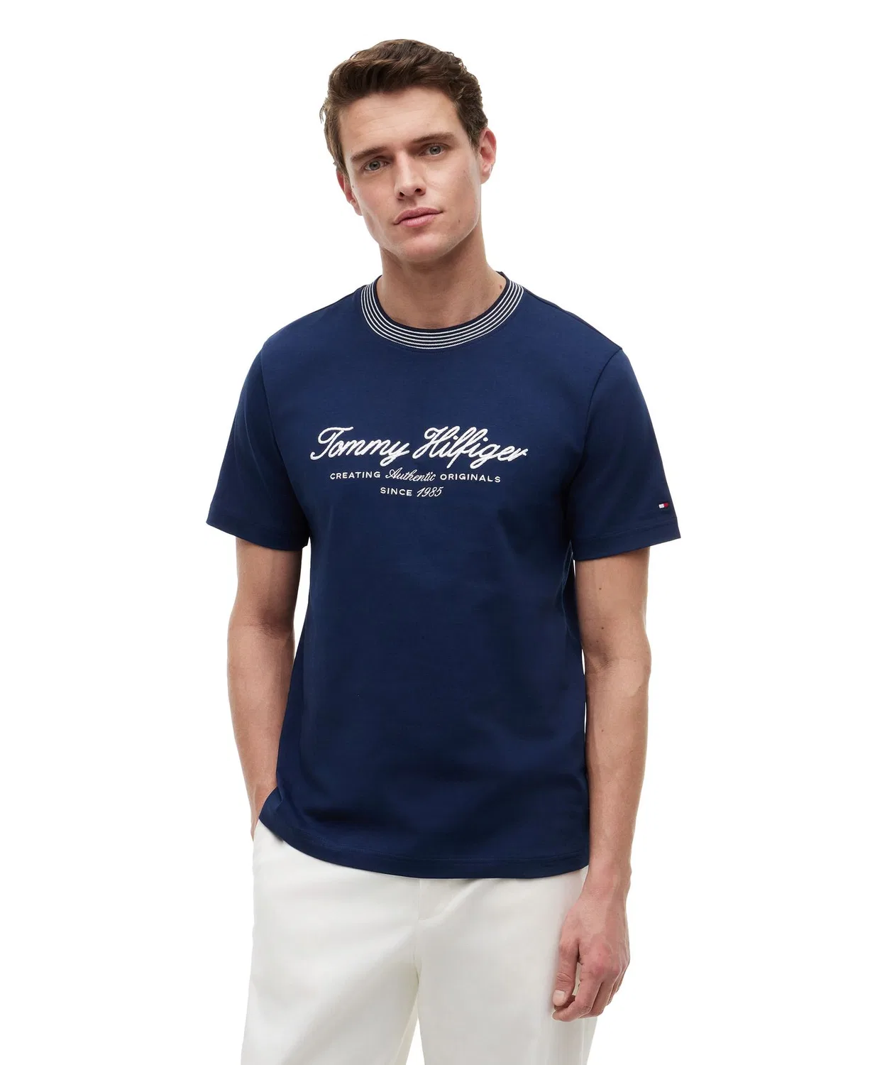 Мужская футболка с принтом с коротким рукавом TOMMY HILFIGER, Navy